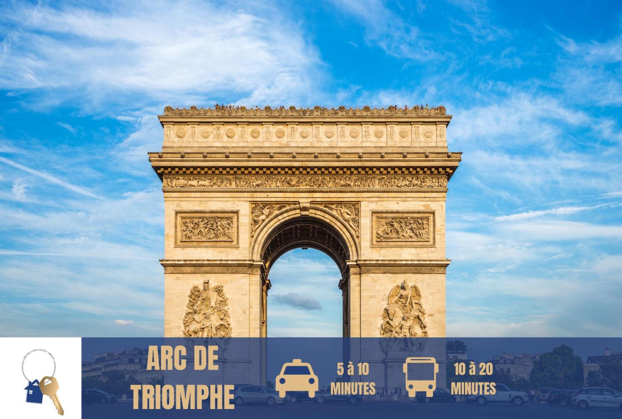 Chambre Lit Double Et Salon Avec Canape-Lit A 10 Minutes Des Champs Elysees 파리 외부 사진