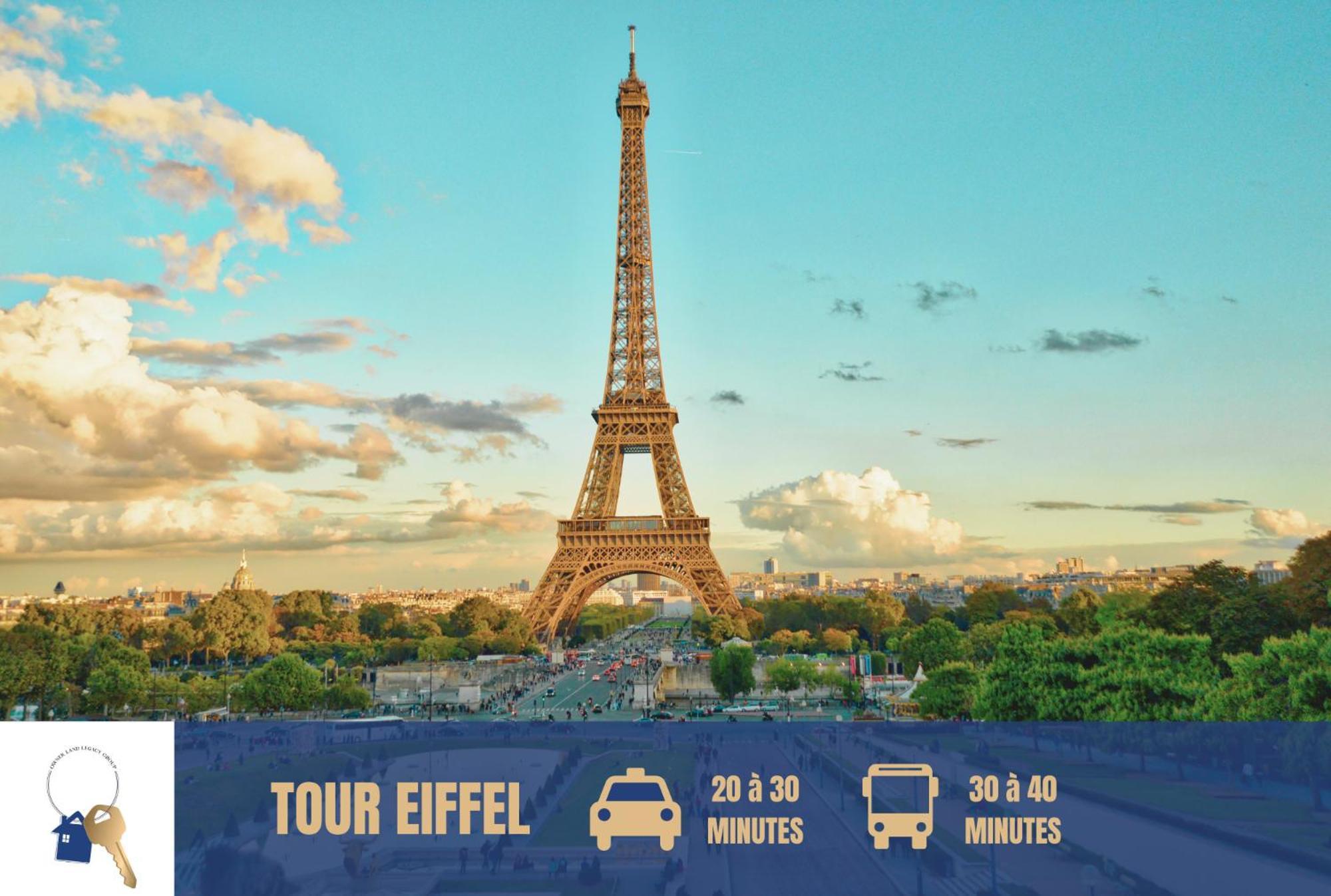 Chambre Lit Double Et Salon Avec Canape-Lit A 10 Minutes Des Champs Elysees 파리 외부 사진